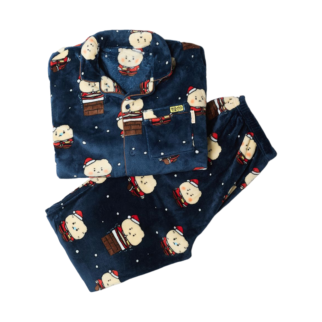 스파오 x 망그러진곰 수면 파자마 세트 네이비(Spao x Manggom Sleep Pajama Set Navy)