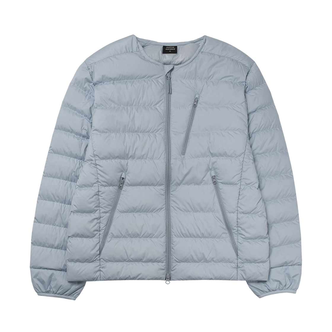 무신사 스탠다드 시티 레저 라운드 넥 라이트 다운 자켓 클라우디 블루(Musinsa Standard City Leisure Round Neck Light Down Jacket Cloudy Blue)