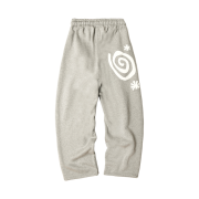 AMOU Molly One Tuck Sweat Pants Gray