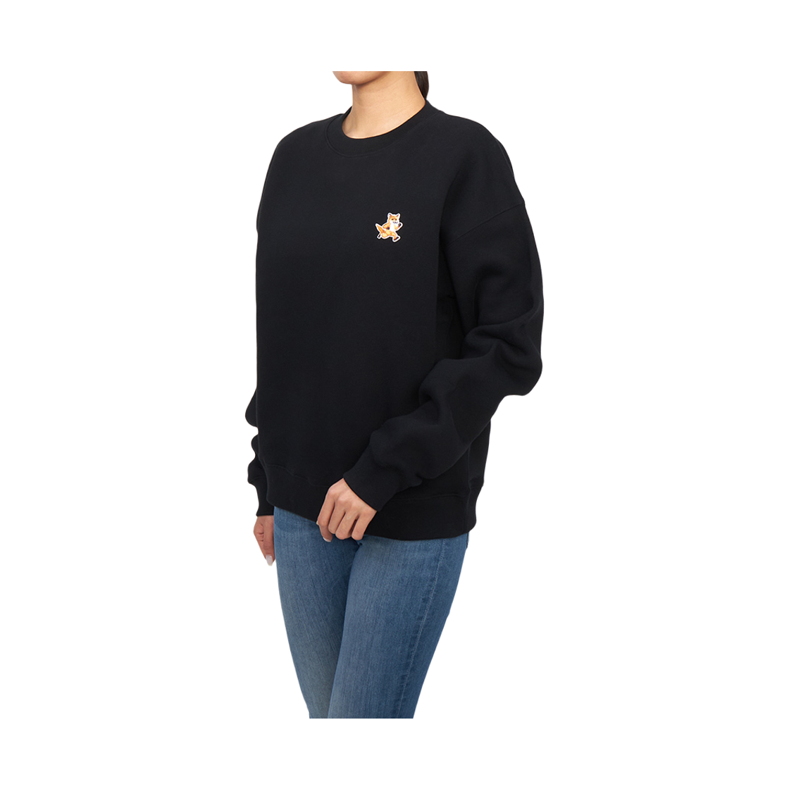 [25% 쿠폰] (W) 메종 키츠네 스웨트셔츠 블랙([25% 쿠폰] (W) Maison Kitsune Sweatshirt Black) - 5