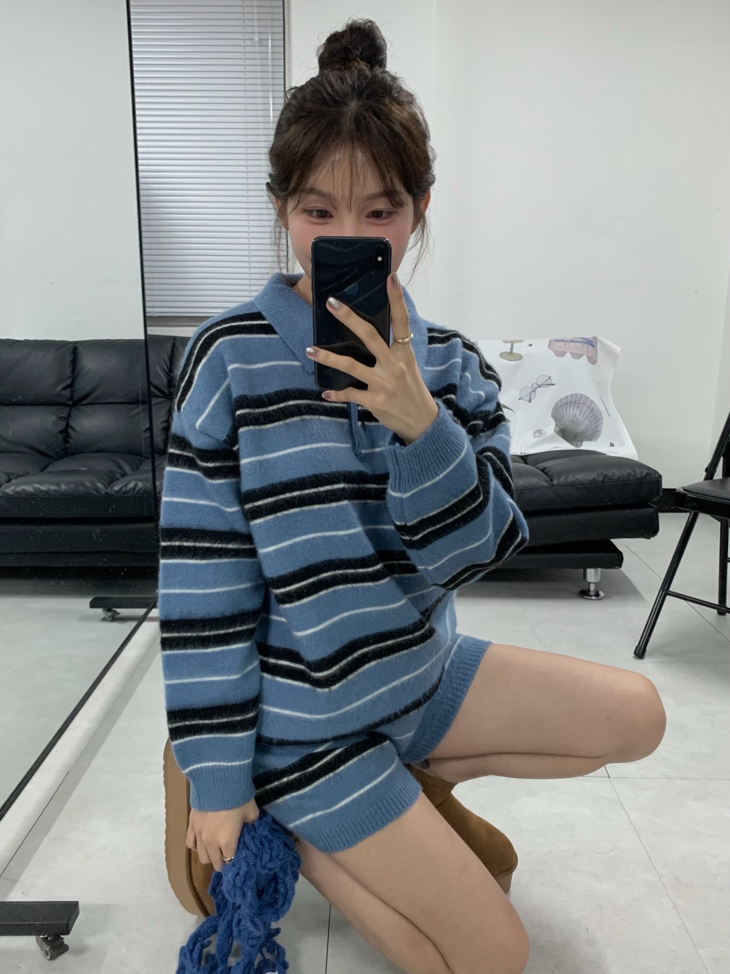 (W) UGG Classic Mini Platform Boots Chestnut 착용 스타일
