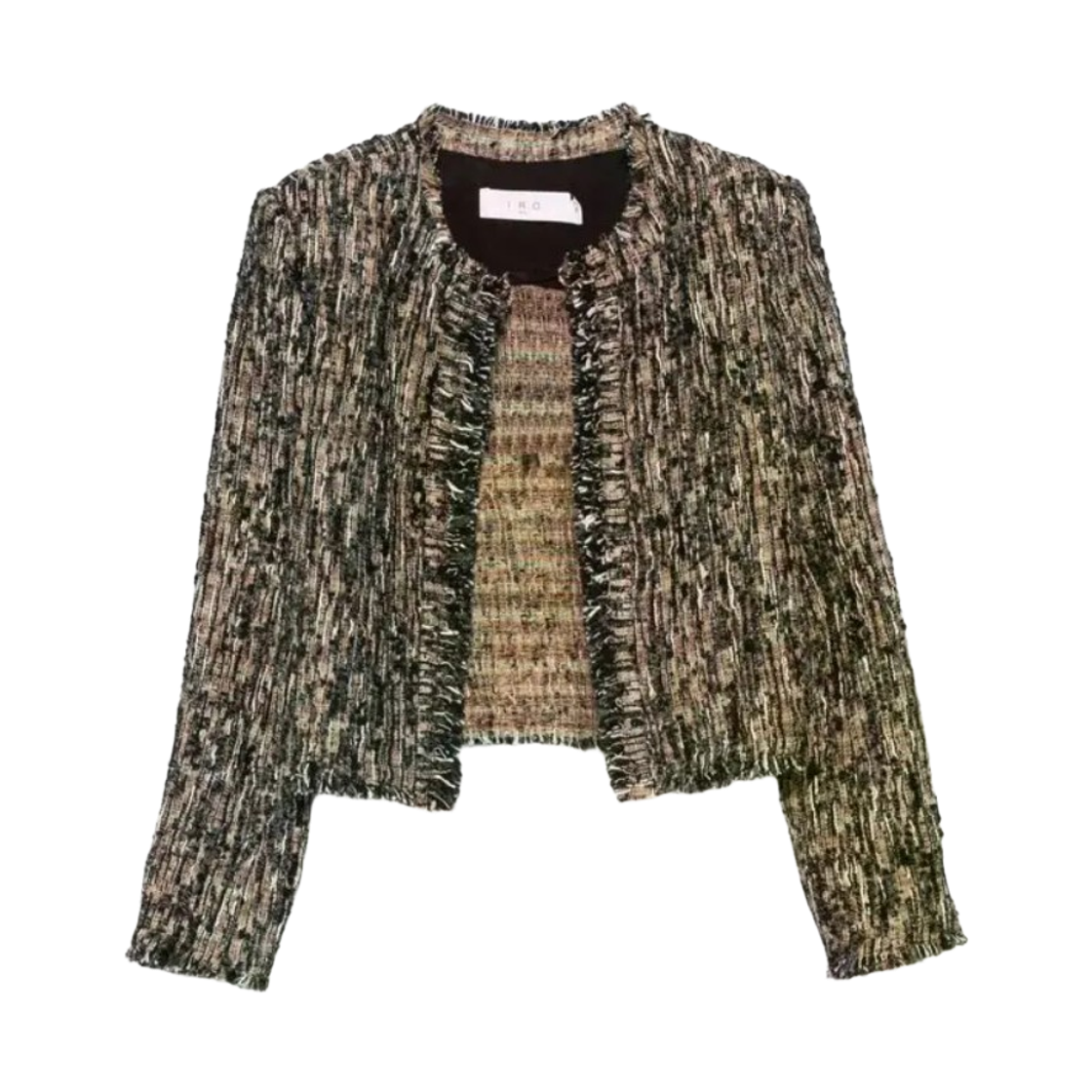 (W) 이로 크롭 트위드 자켓 멀티컬러((W) Iro Cropped Tweed Jacket Multicolor)