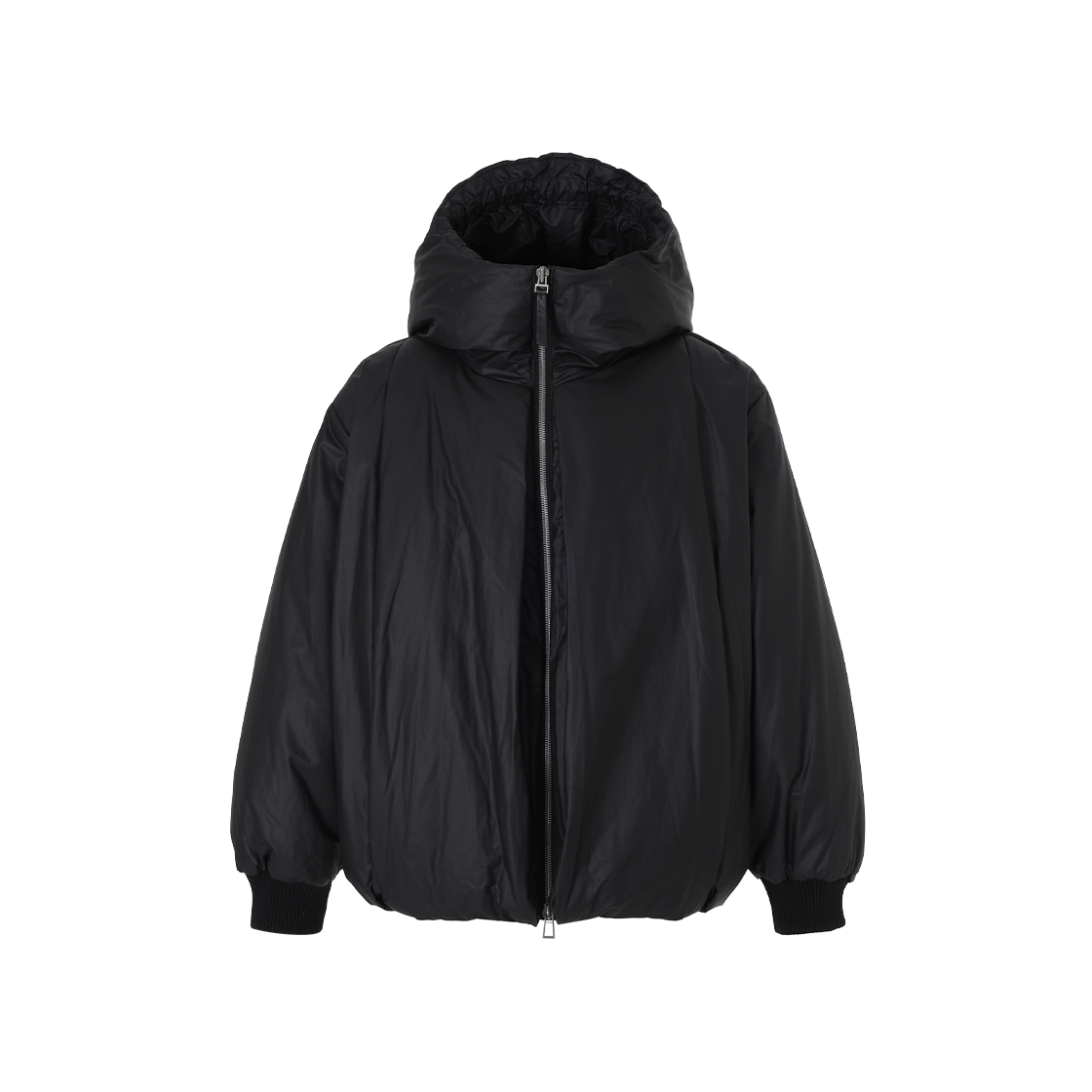 SH6JP609BK Songzio Homme Multi Pleats Hood Down Jumper Black