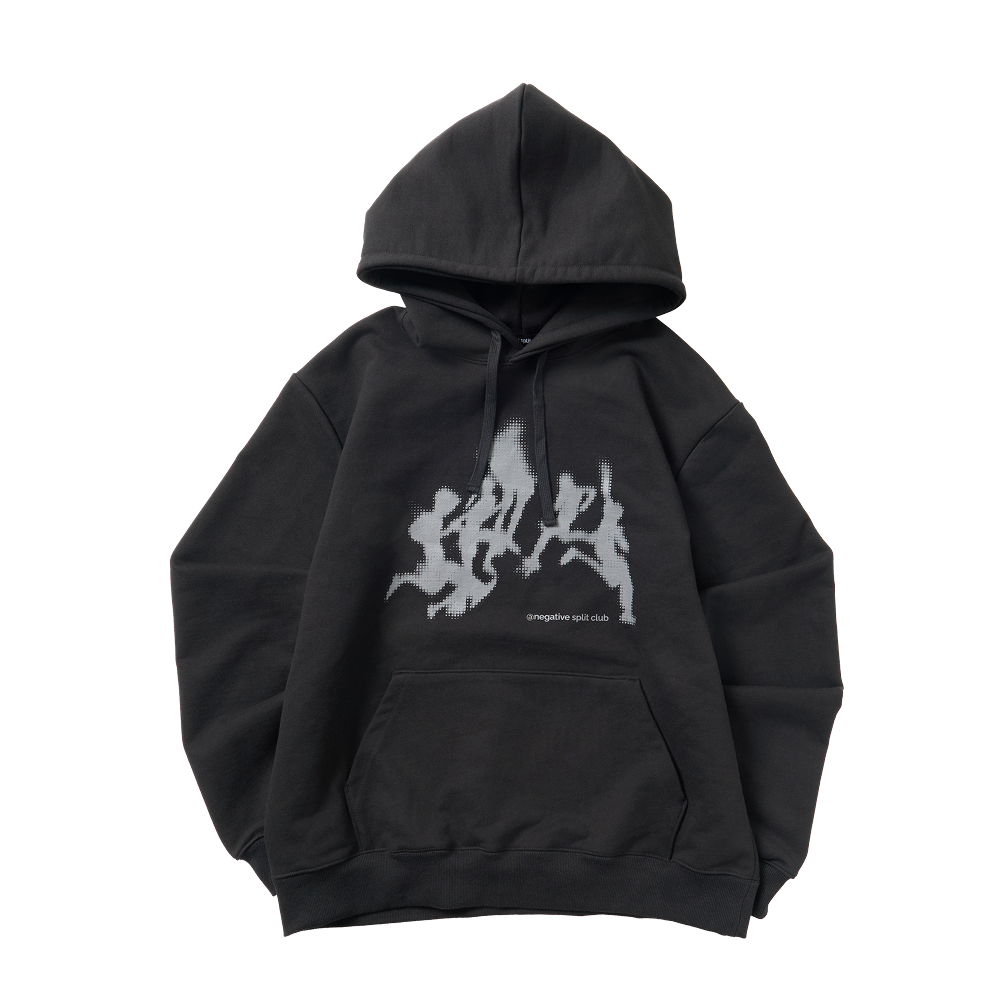 25FWTLH02BK negative split club Warm Recovery Sprint Hoodie Black