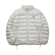 Umbro Featherflex Light Weight Stand-Neck Down Jacket White Grey