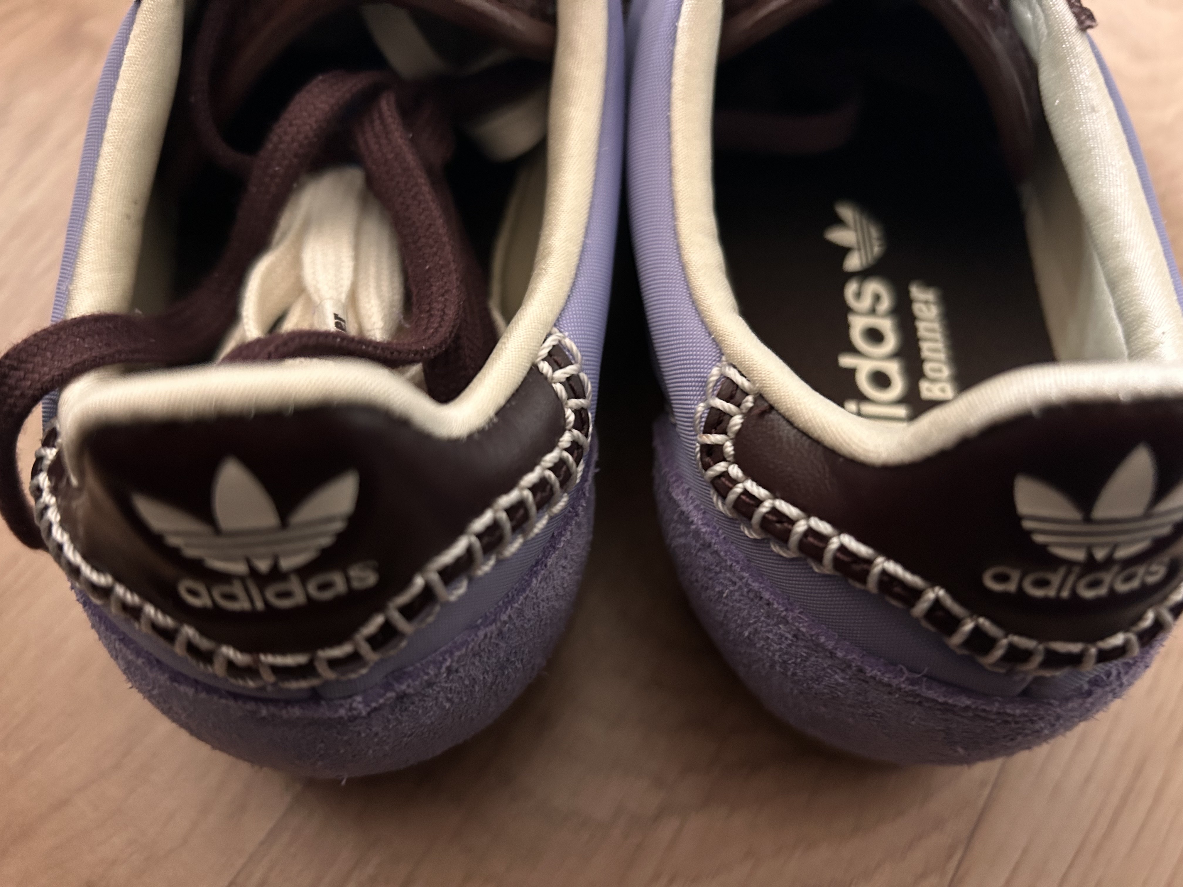 Adidas x Wales Bonner Japan Shoes Cream White Light Purple 착용 스타일