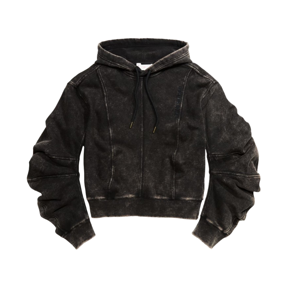 1298143001 (W) H&M x Glenn Martens Design Hoodie Dark Brown