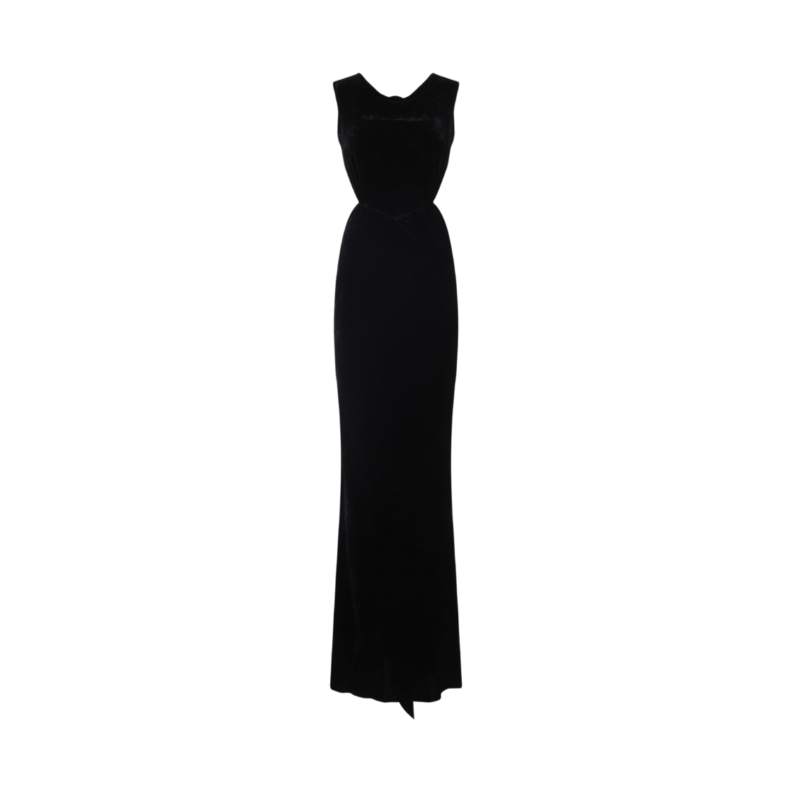 (W) 릭 오웬스 벨벳 컷아웃 드레스 블랙((W) Rick Owens Velvet Cut-Out Dress Black)