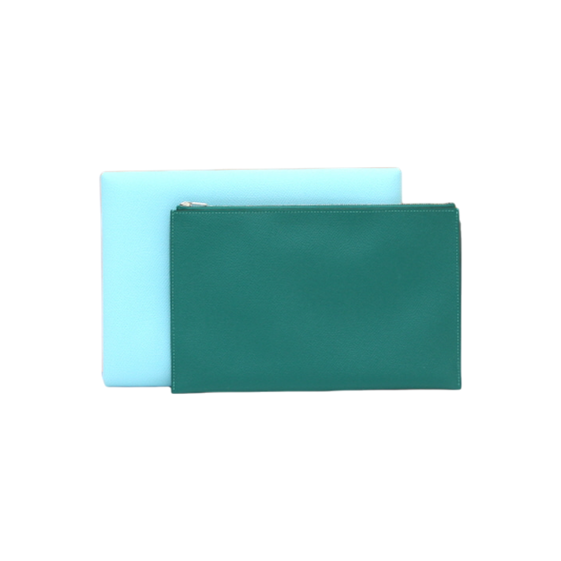 에르메스 블루 아톨 말라카이트 칼비 앱송 파우치 겸 클러치백 aa33746(Hermes Blue Atoll Malachite Calvi Pouch & Clutch Bag AA33746)