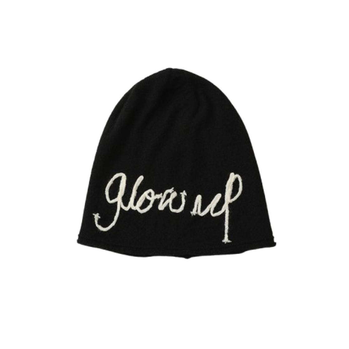 블루 선플라워 모헤어 글로우 업 비니 블랙(Blue Sunflower Mohair Glow Up Beanie Black)