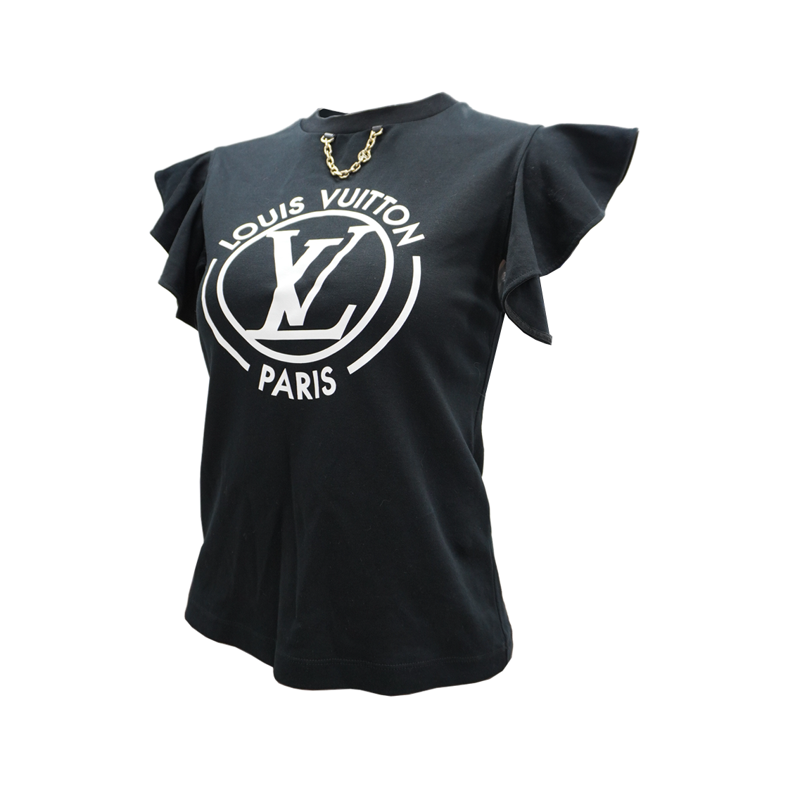 ITCH4PBIP8Q9 Louis Vuitton Black Short Sleeve T-Shirt