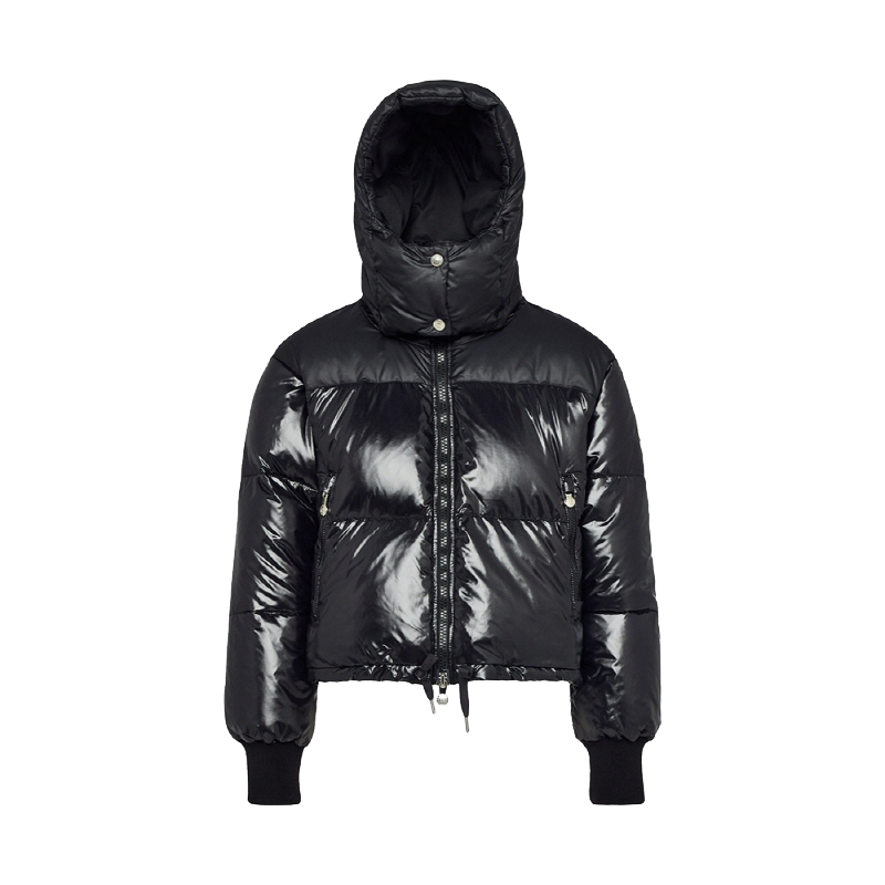 피레넥스 알틱 샤이니 후디드 다운 자켓 - 블랙(Pyrenex ALTIC Shiny Hooded Down Jacket - Black)