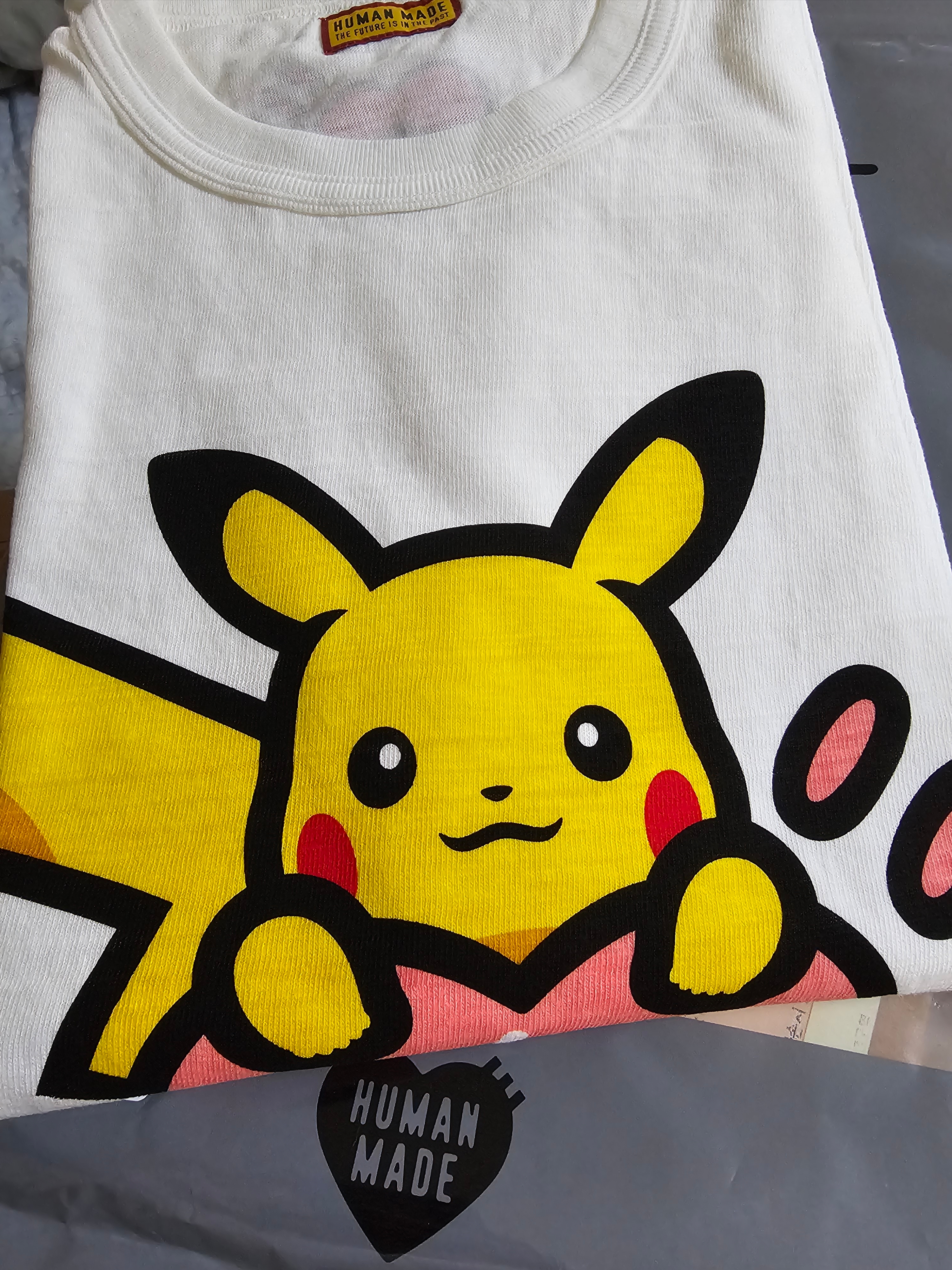 Human Made x Pokemon Graphic T-Shirt White Coral Pink - Seoul Store Exclusive 착용 스타일