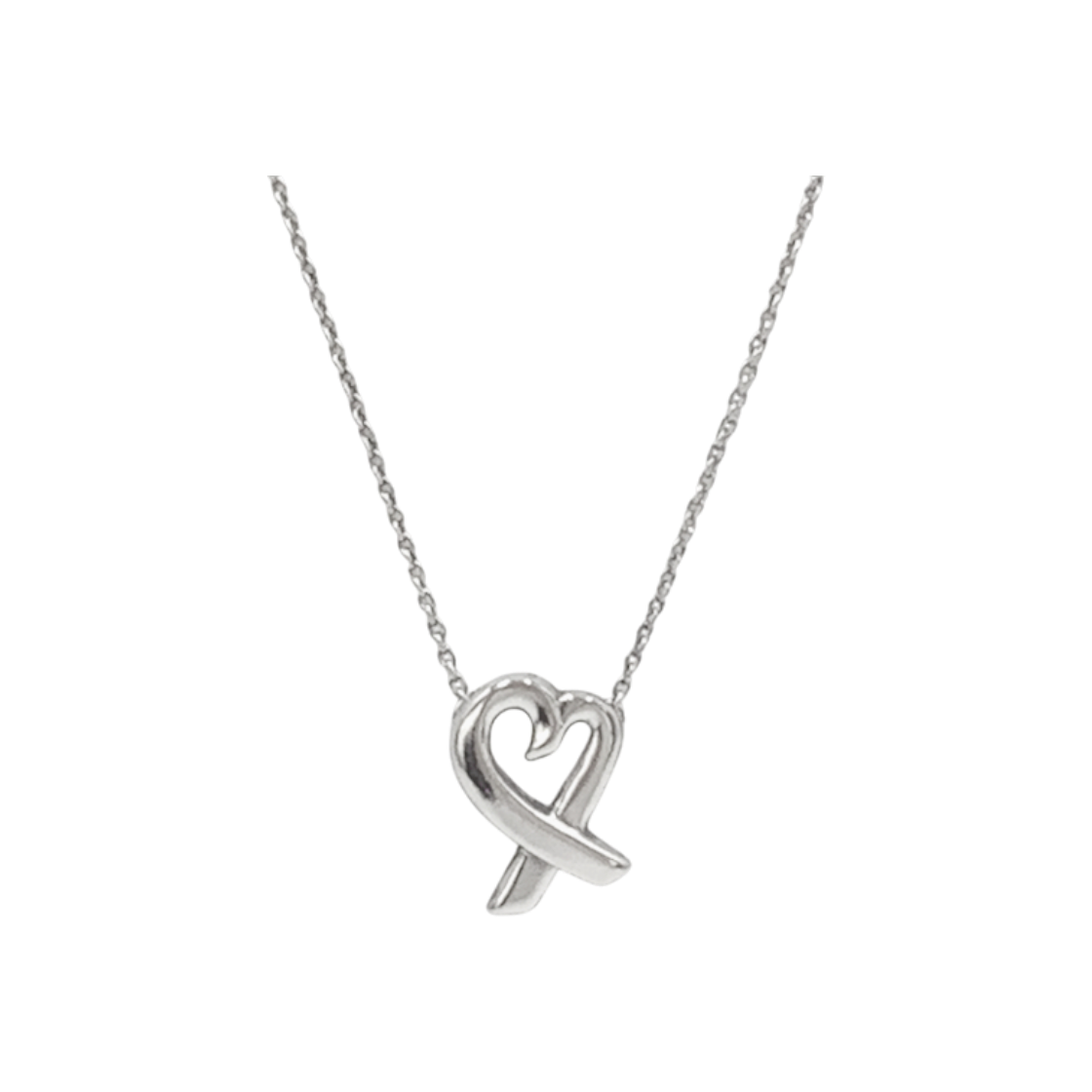 ITKHGTEDLHJ2 Tiffany & Co. Paloma Picasso Loving Heart Mini Pendant Necklace No. 112