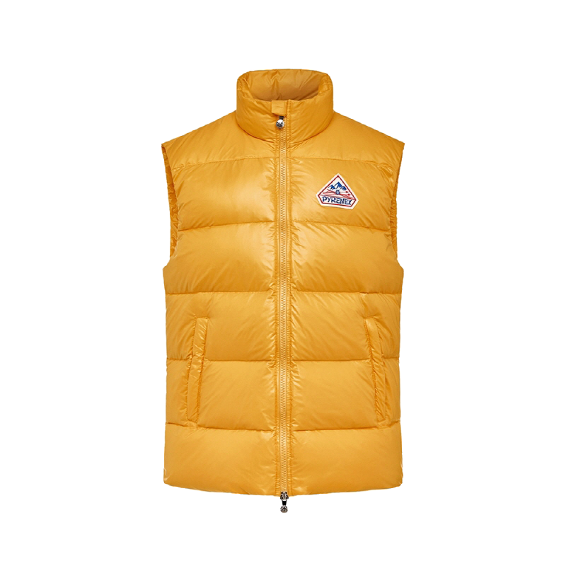 PYZVE4F001YE Pyrenex (24FW) JOHN Unisex Sleeveless Down Jacket - Cadmium Yellow