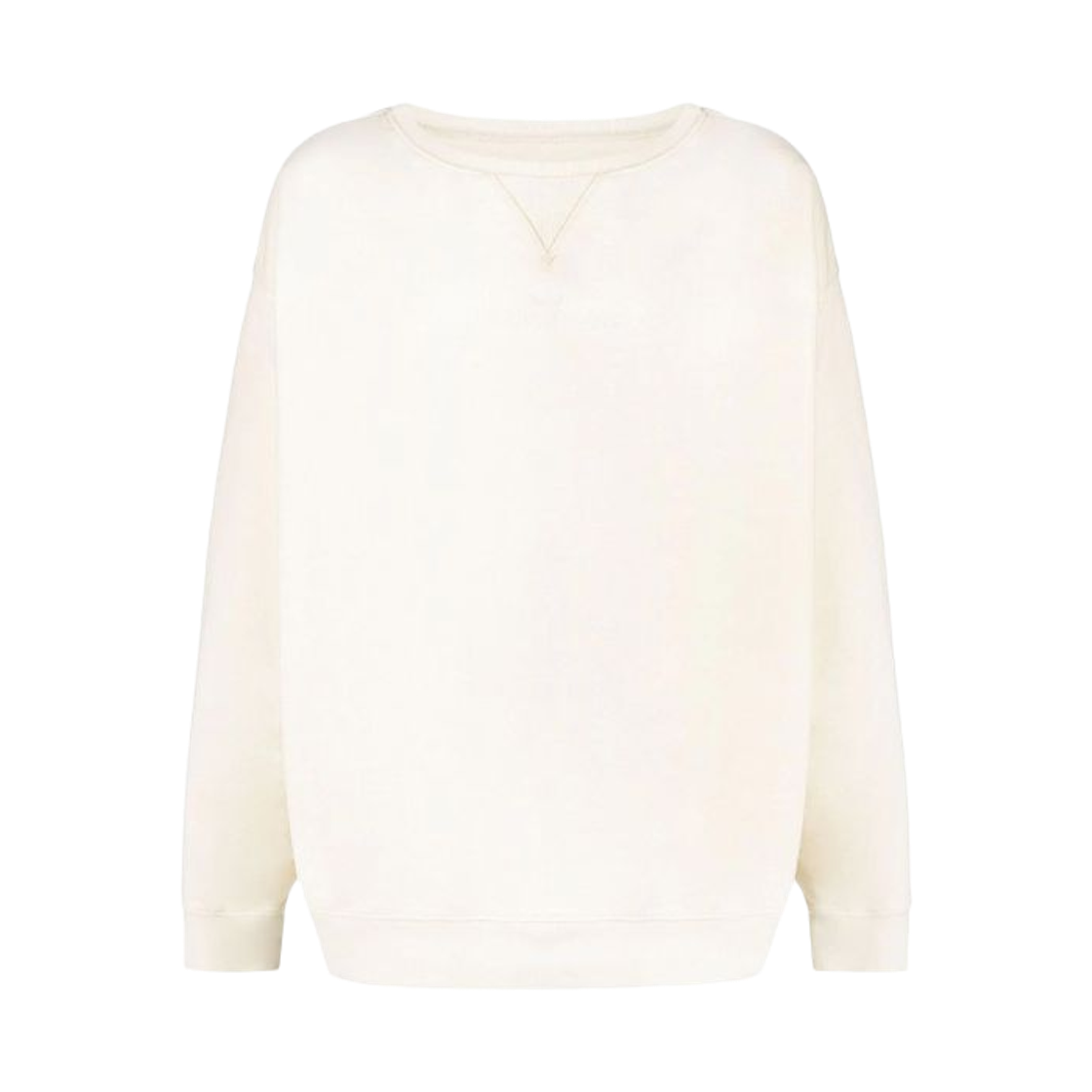 S50GU0188S25550800 Maison Margiela Cotton Crewneck Sweatshirt Ivory