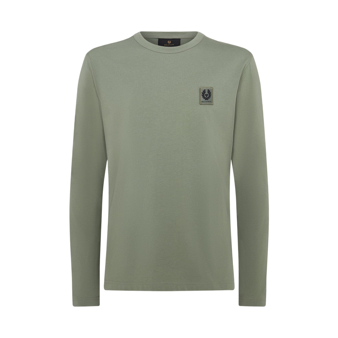 벨스타프 코튼 저지 롱슬리브 티셔츠 세이지 그린(Belstaff Cotton Jersey Long Sleeve T-Shirt Sage Green)