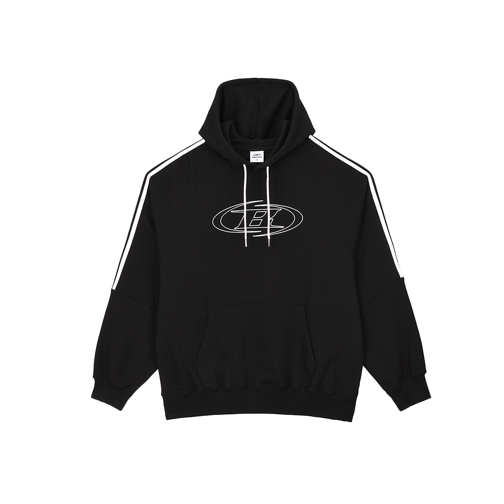 본투윈 스트로크 B 트랙라인 후디 블랙