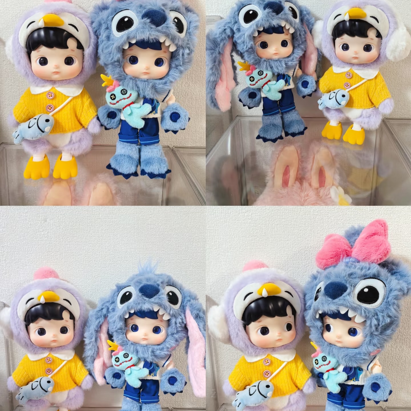 Pop Mart Hacipupu Stitch 1/8 BJD 착용 스타일 - 4