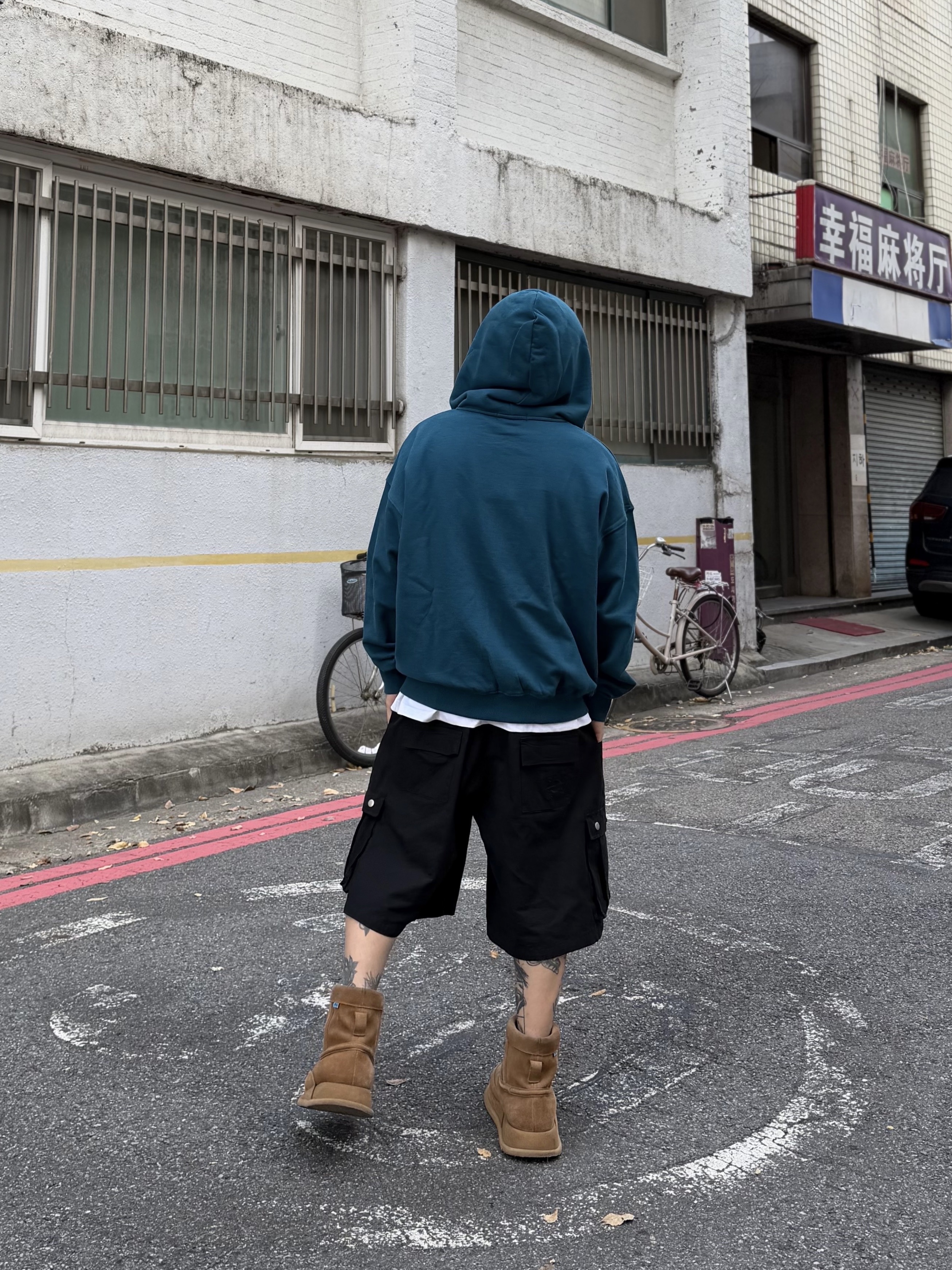 Kinchi x Non Parking N Road Boots Brown 착용 스타일 - 6