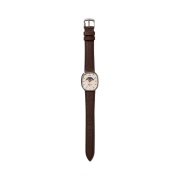 Timex x Noah Oval Moon Phase Watch Brown Silver