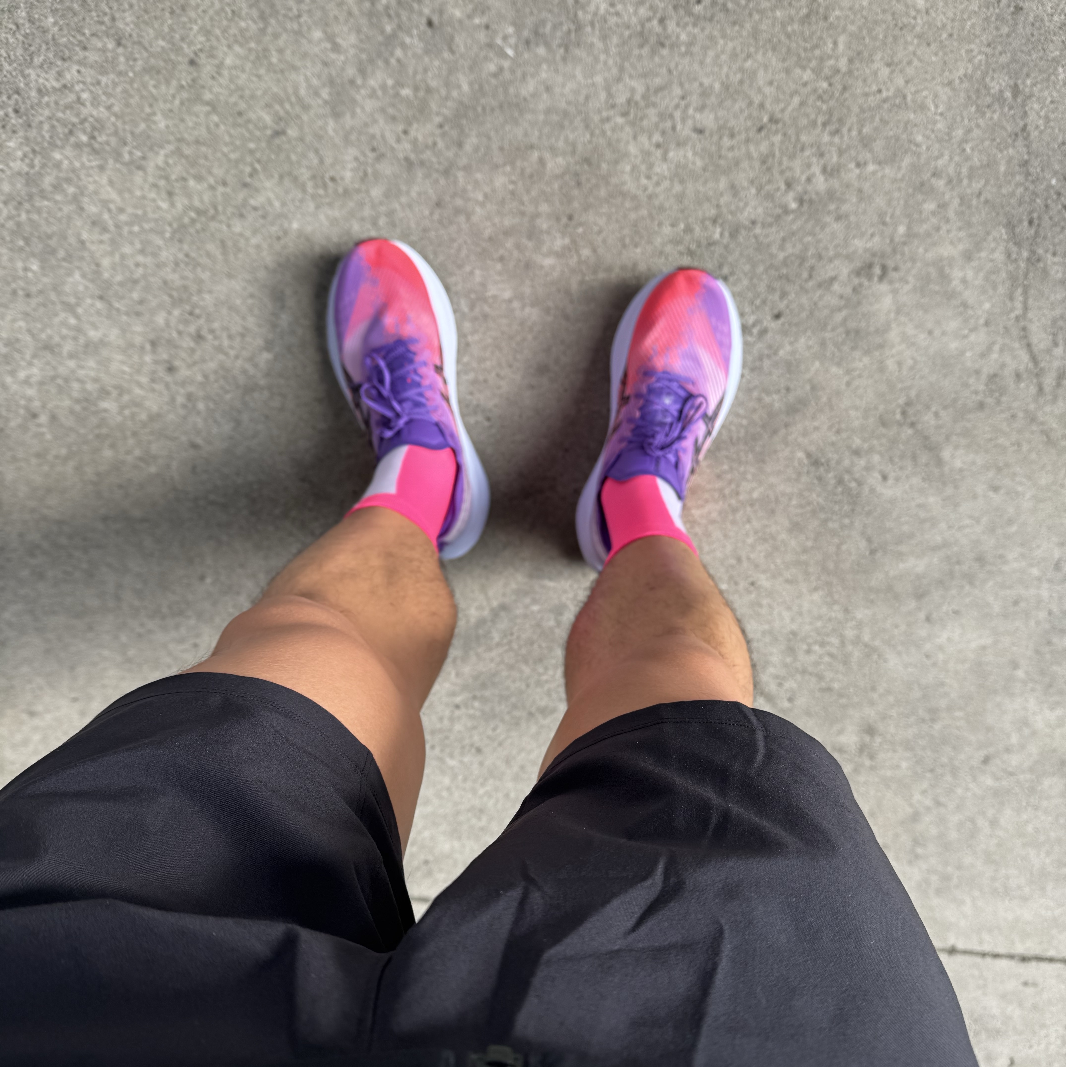 Asics Megablast Edo Purple Black 착용 스타일