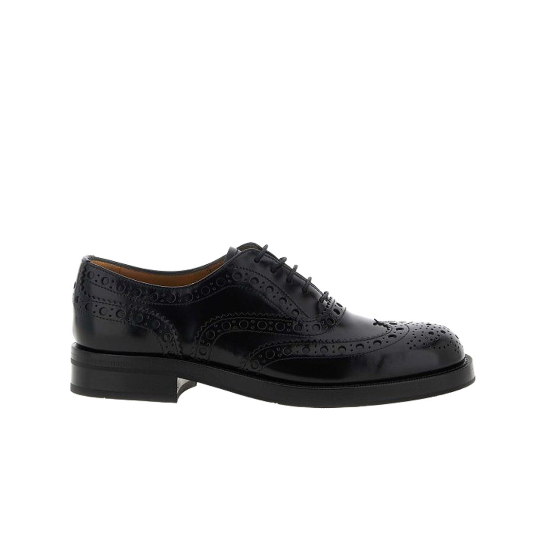 (W) 처치스 필라 레이스업 슈즈 블랙((W) Church's Pilar Lace Up Shoes Black)