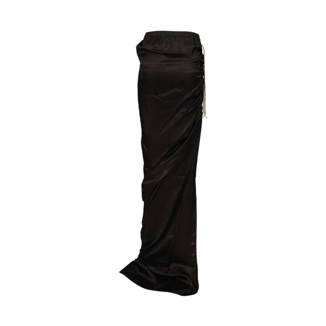 (W) 릭 오웬스 에드푸 드로우스트링 롱 스커트 블랙((W) Rick Owens Edfu Drawstring Long Skirt Black) - 2