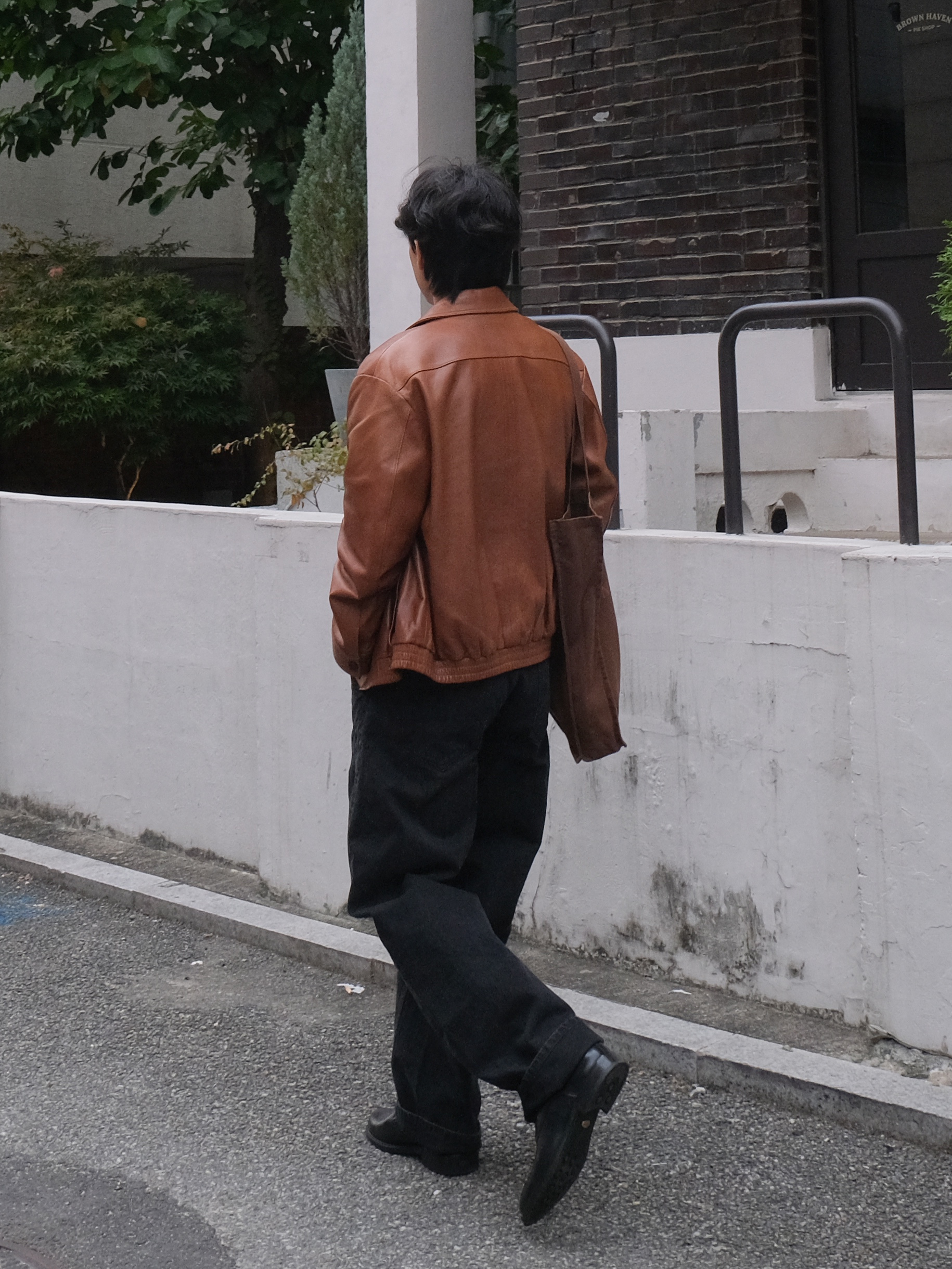 noun Balanced Denim Pants Black 착용 스타일 - 6