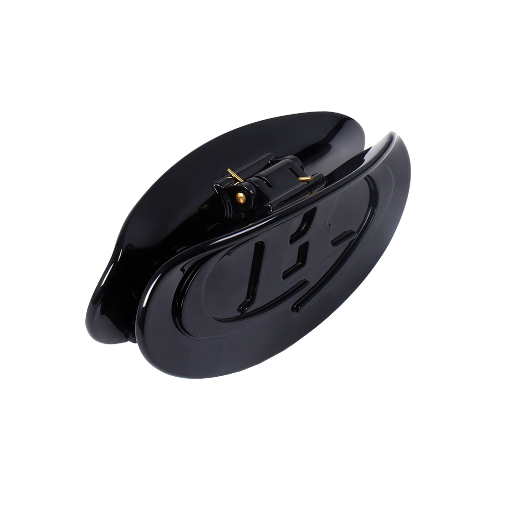 BG5UAC490BK BORN TO WIN B Logo Hair Clip Black