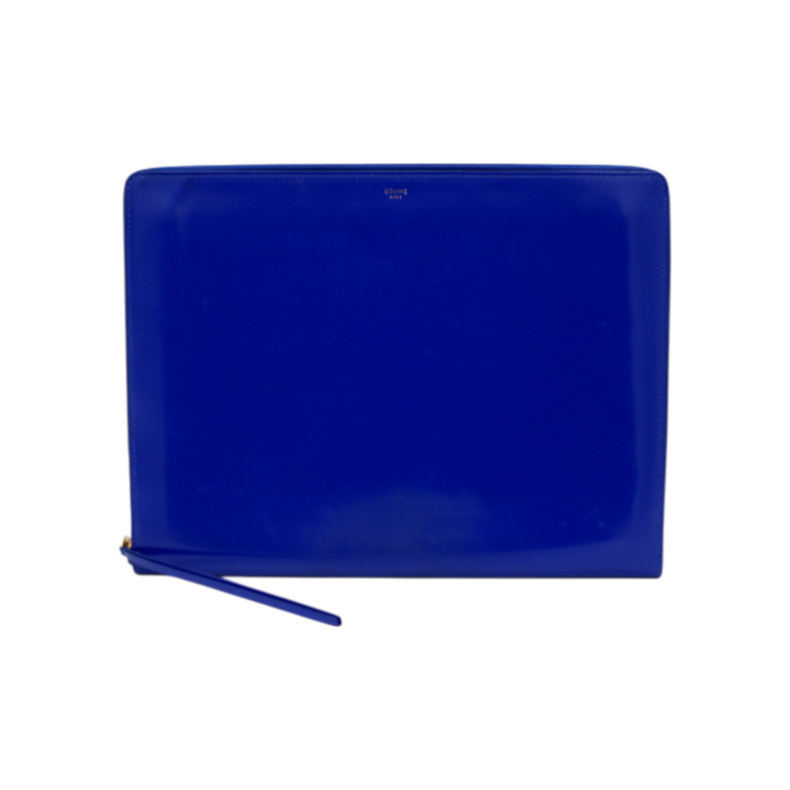 ITNGLT2NM28L Celine Vintage Classic Blue Leather Strap Large Clutch Bag AA33336