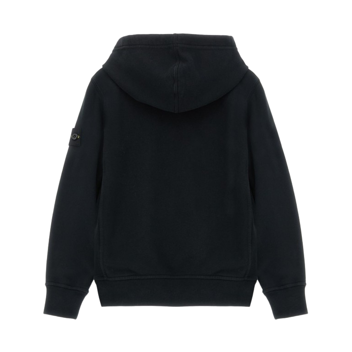 (키즈) 스톤 아일랜드 6100004 로고 배지 후드 블랙 - 25FW((Kids) Stone Island 6100004 Logo Badge Hooded Black - 25FW) - 2