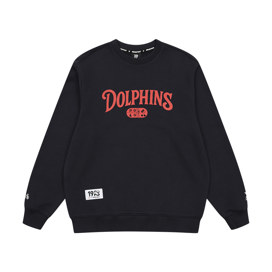 [예약배송] 윌비플레이 돌핀스 네이비 맨투맨([예약배송] WILLBE PLAY Dolphins SweatShirt Navy)