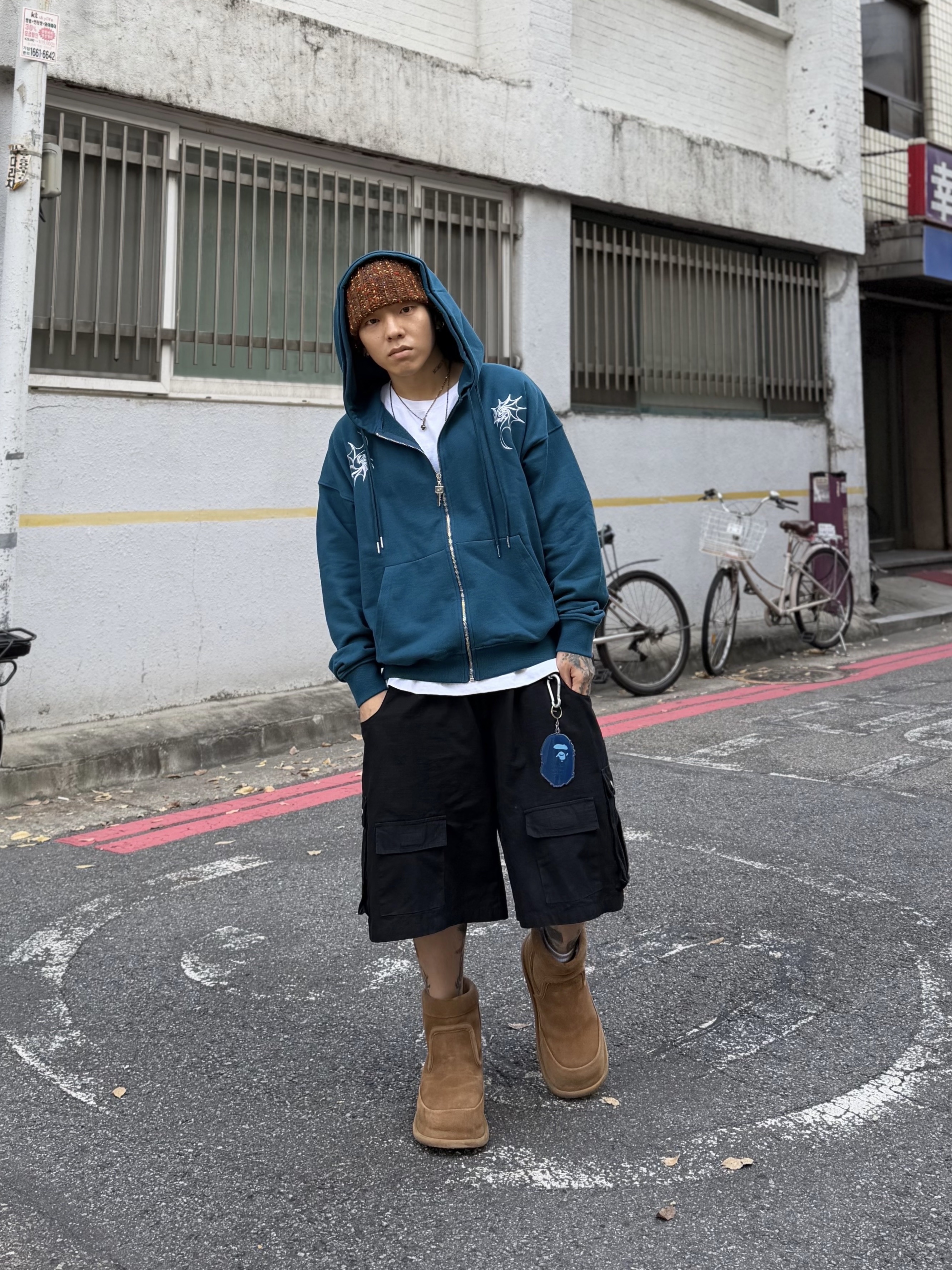Kinchi x Non Parking N Road Boots Brown 착용 스타일 - 3