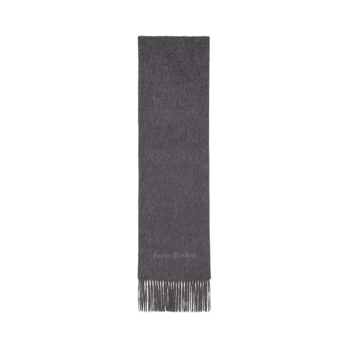 아크네 스튜디오 울 로고 머플러 그레이 멜란지(Acne Studios Wool Logo Muffler Grey Melange) - 1