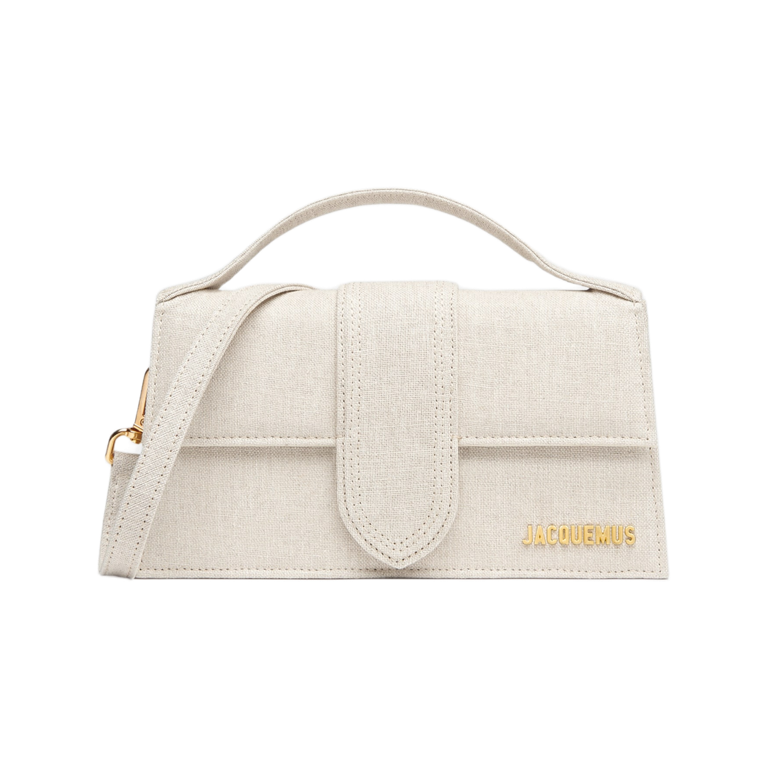 BAW00007AW0-0094-140 Jacquemus Les Classiques Large Bambino Crossbody Flap Bag Light Greige