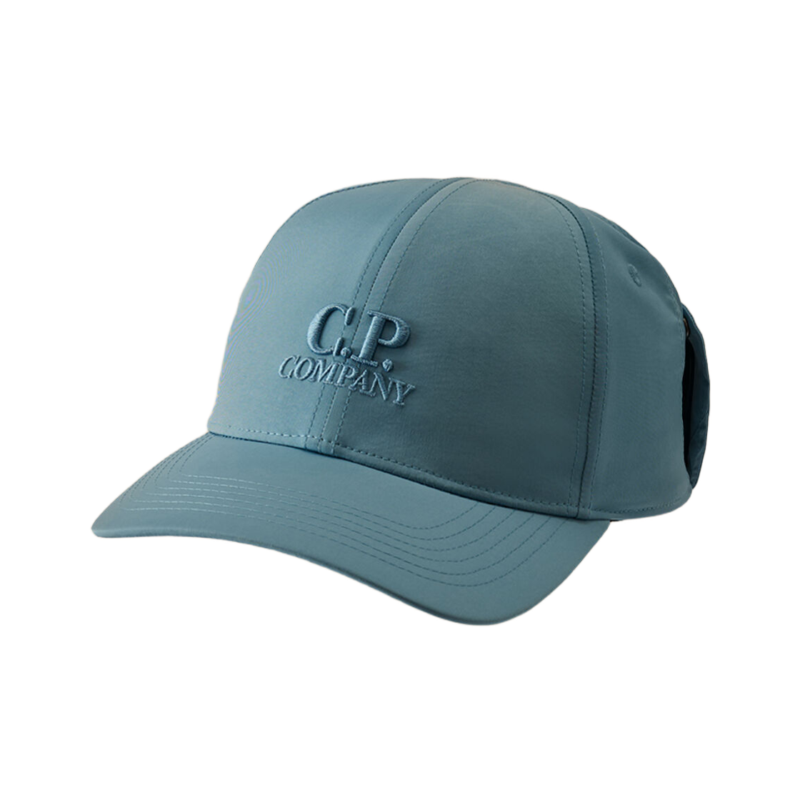 19CMAC116A005904A815 C.P. Company Chrome-R Goggle Cap Aegean Blue - 25FW