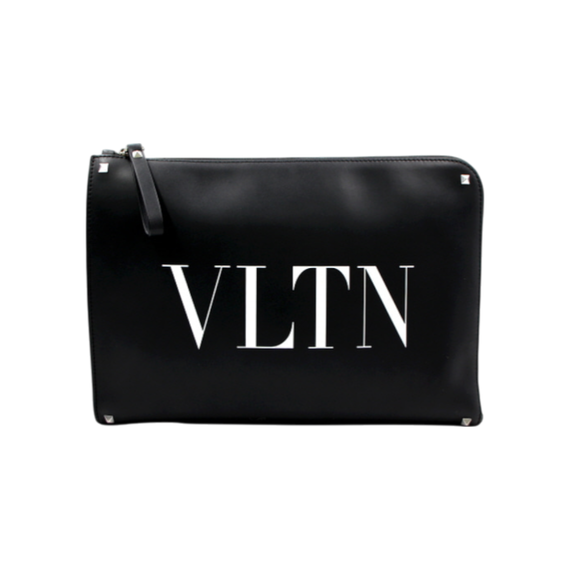 ITR8T3NPN4RV Valentino VLTN Calf Leather Document Case Clutch Bag