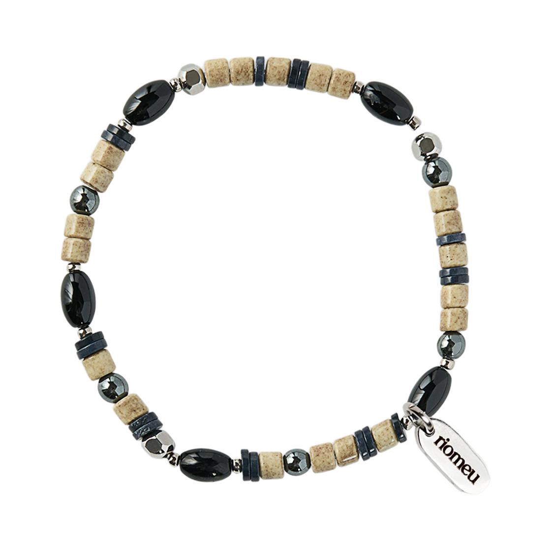 리오므 오벌 오닉스 아게이트 팔찌(Riomeu Oval Onyx Agate Bracelet)