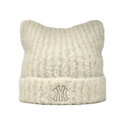 MLB Plush Meowing Beanie Cream