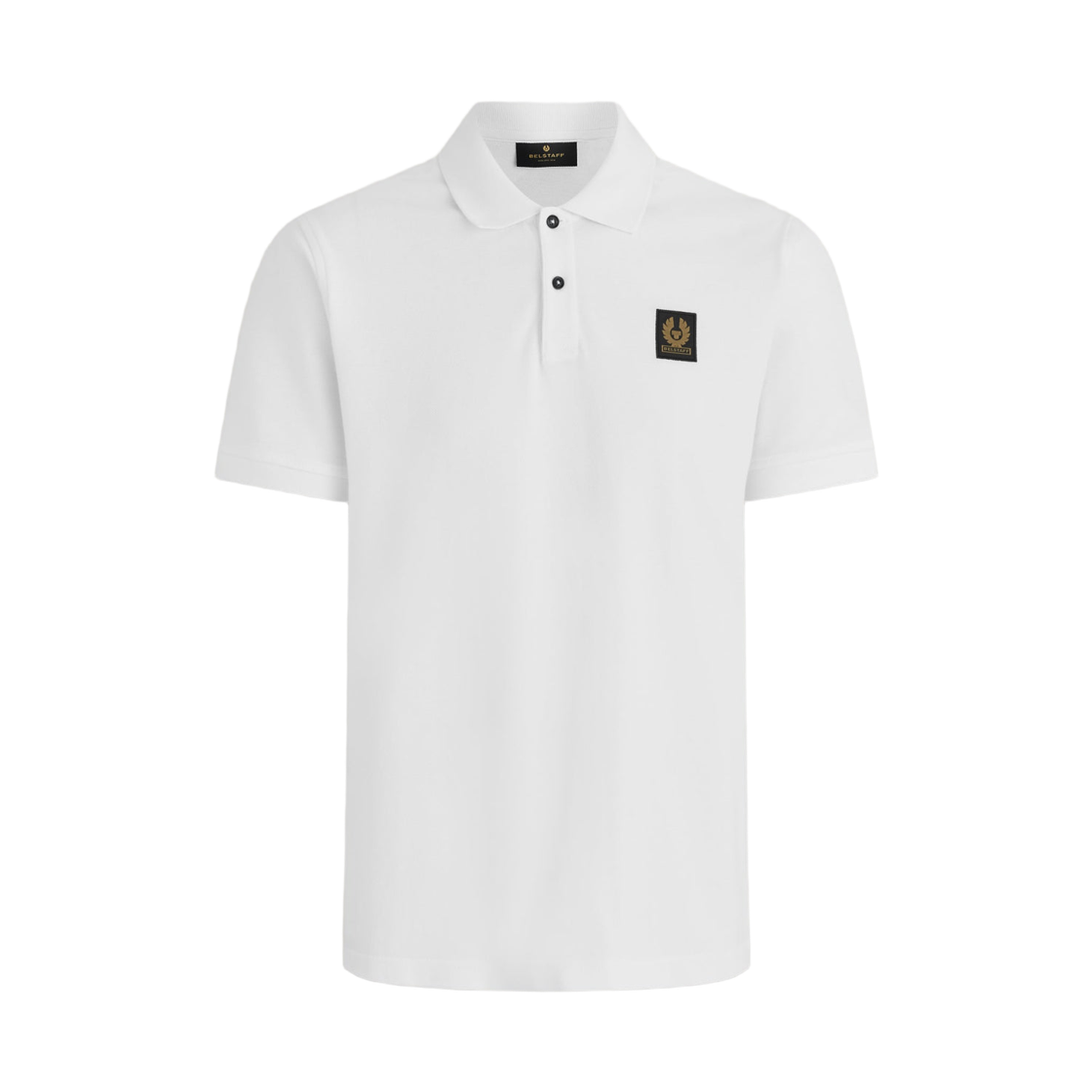 101516 Belstaff Cotton Pique Polo White