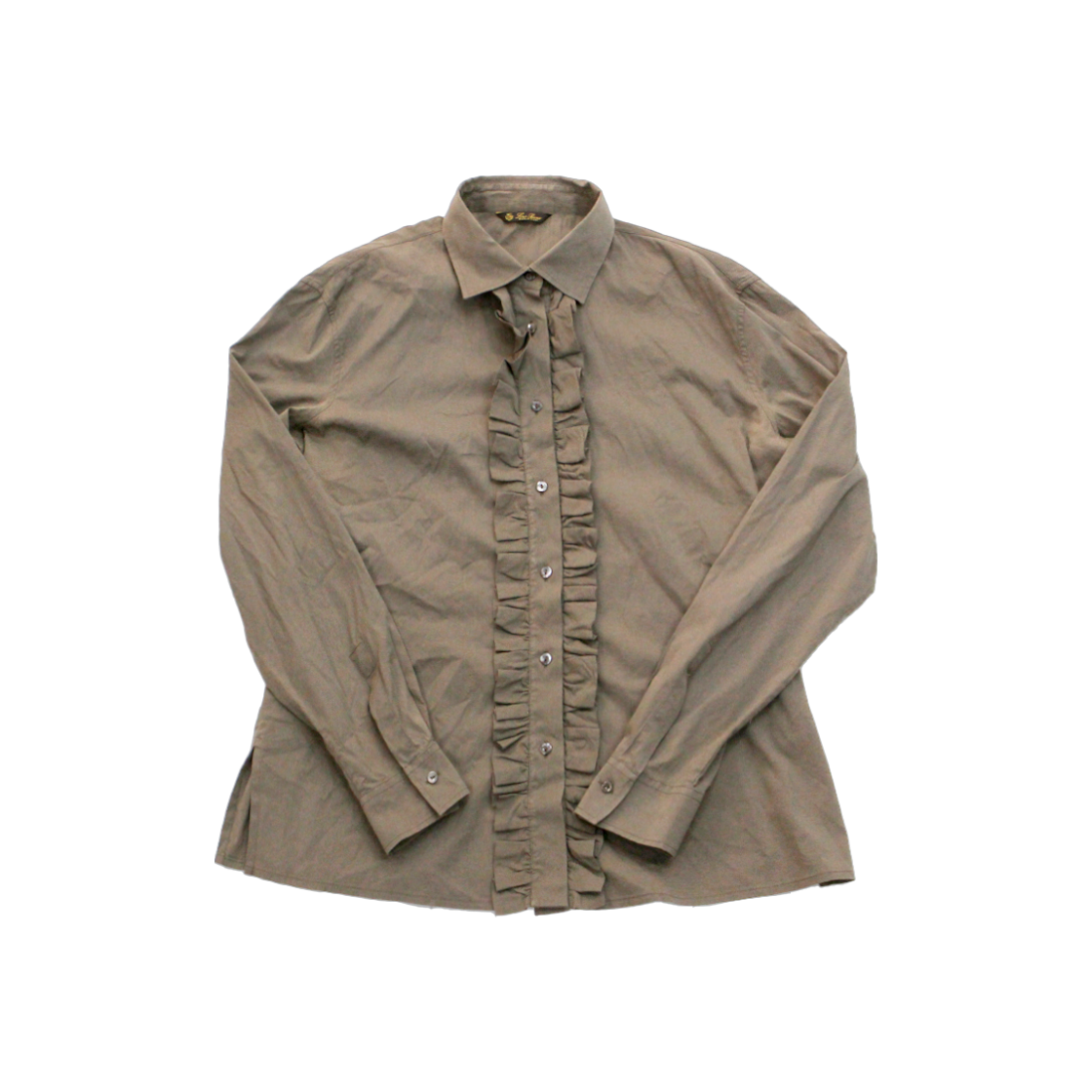 IT6BNM2FTGPJ Loro Piana Khaki Shirt A-C40149