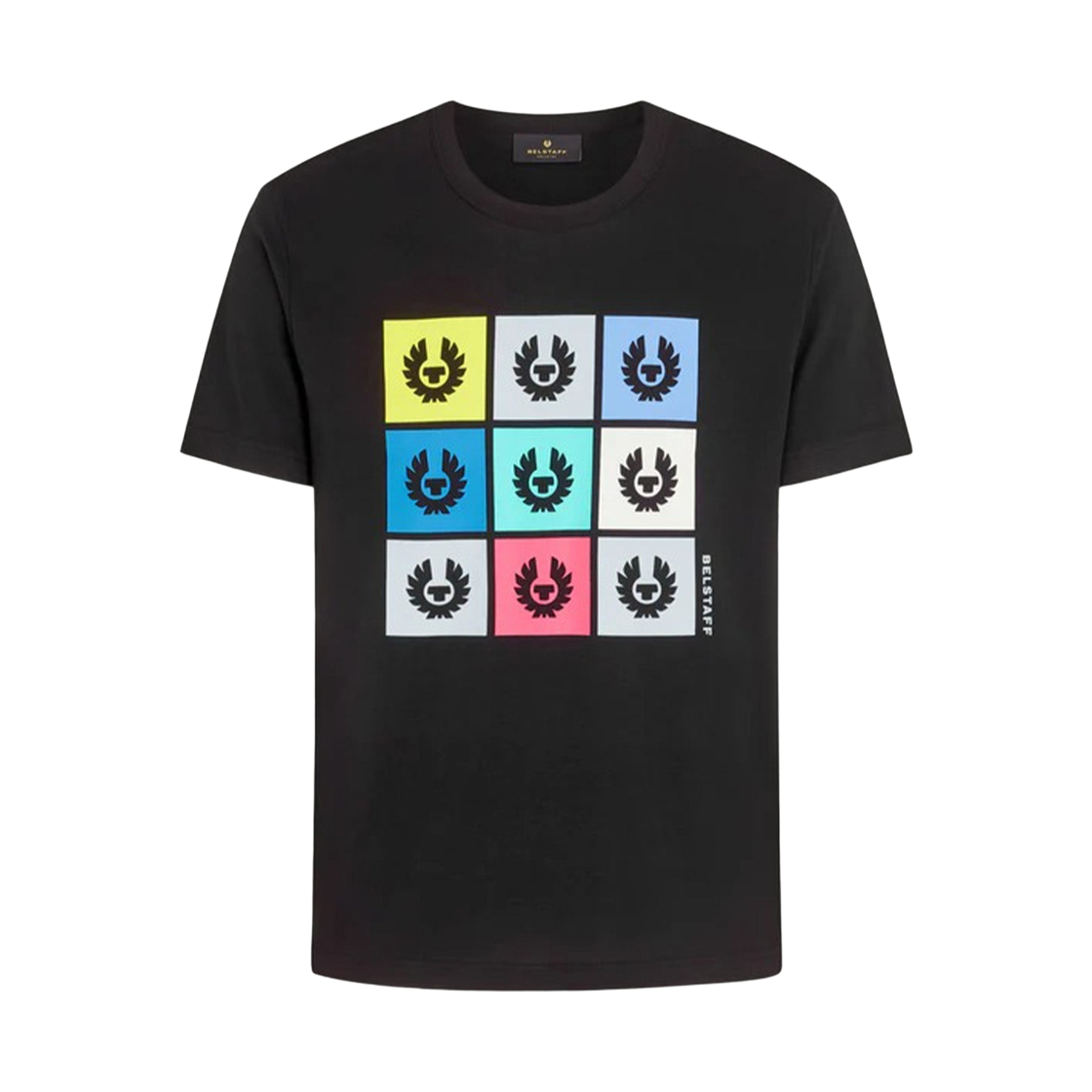 104021 Belstaff Logo Cotton Jersey T-Shirt Black