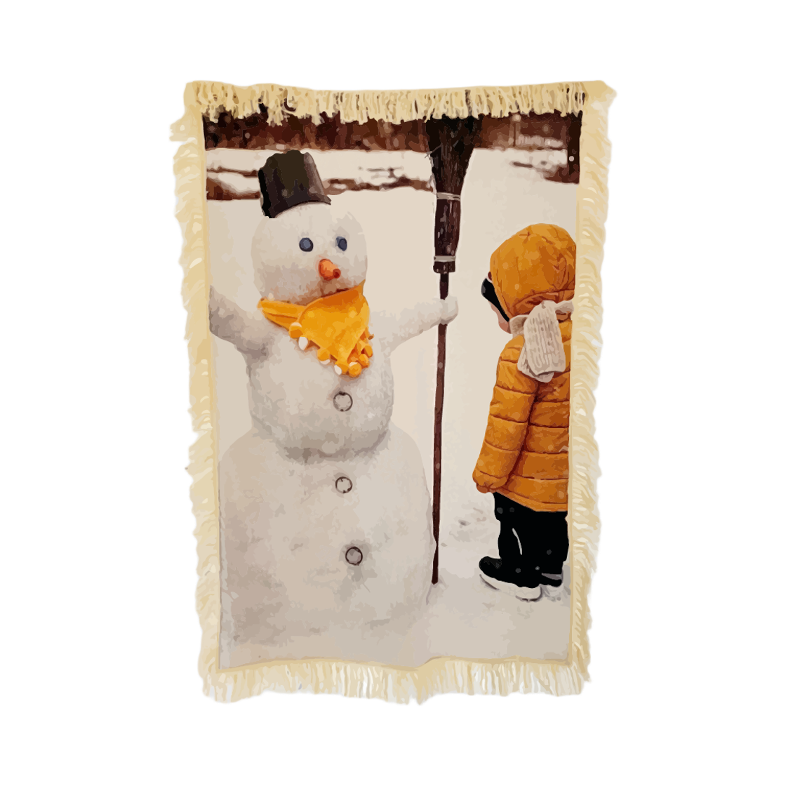 ylwblanket3332 [3% 포인트 적립] you like what Snowman And Baby Blanket (Vertical)