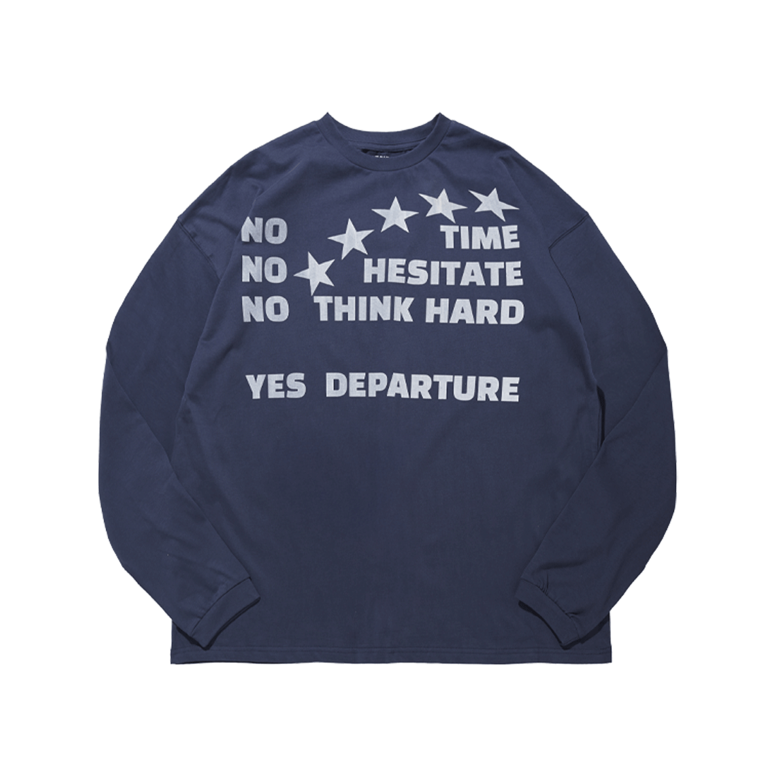 익스프레스 홀리데이 예스 디파쳐 롱슬리브 네이비(Express Holiday Yes Departure Longslevee Navy)