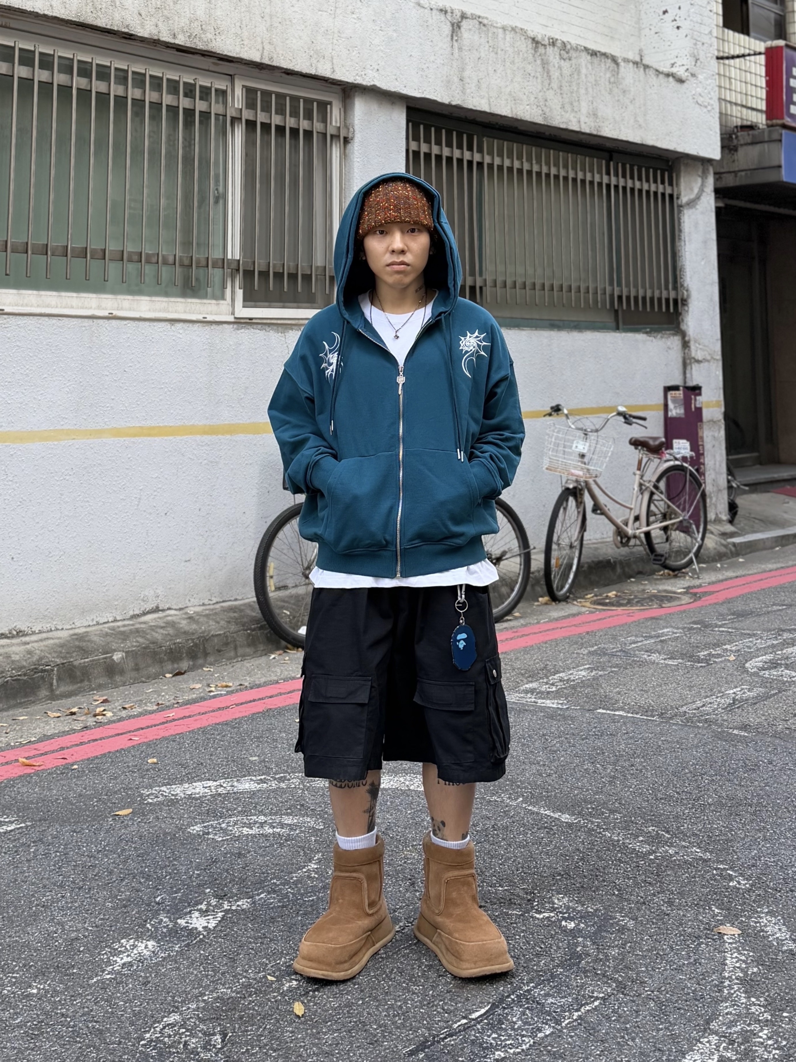 Kinchi x Non Parking N Road Boots Brown 착용 스타일 - 1