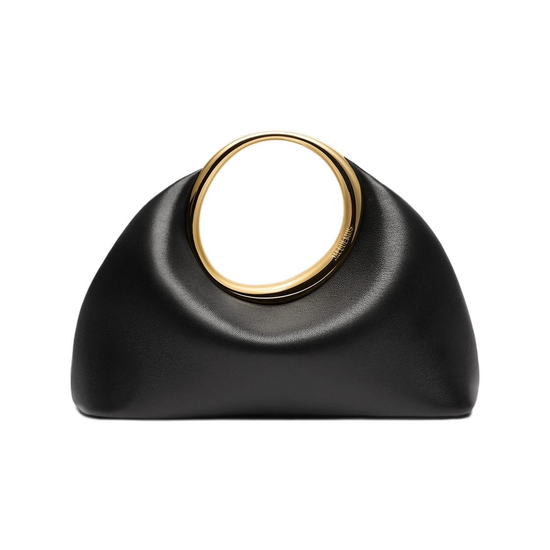 BAW00395AC2-7L14-990 Jacquemus Small Calino Mini Ring Handbag Black