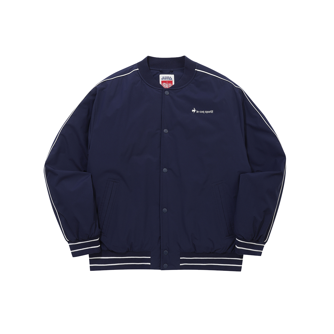 QQ423LPDO3_DNV0 le coq sportif Uni Varsity Padded Jacket Dark Navy