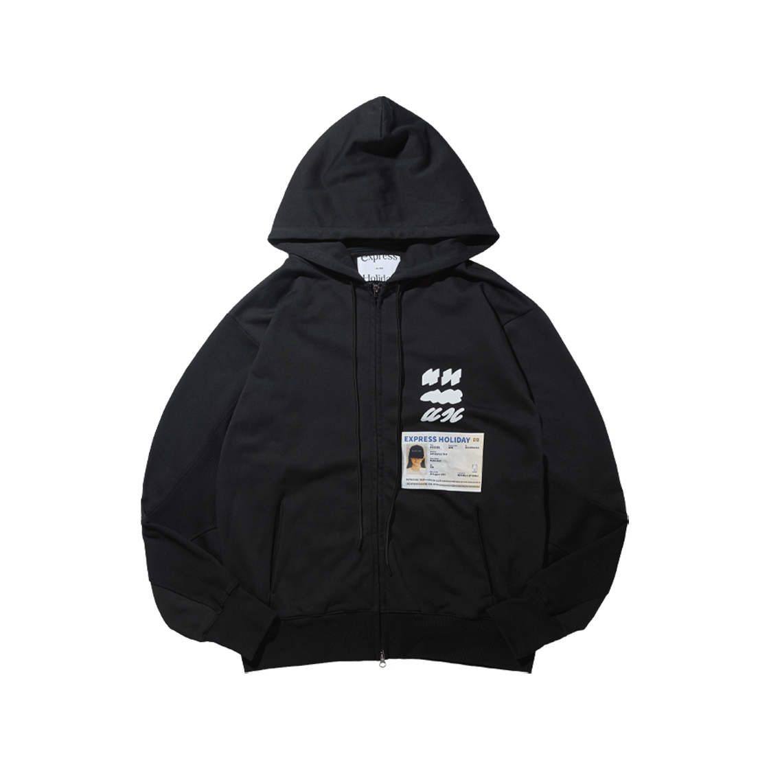 [트리플적립] 익스프레스 홀리데이 패스포트 후드집업 블랙([트리플적립] Express Holiday Passport Hoodie Zip-Up Black)
