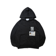 Express Holiday Passport Hoodie Zip-Up Black